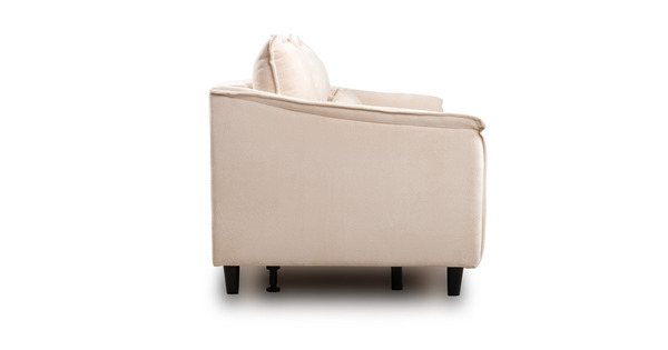 Диван-кровать прямой Берта ТД 771 велюр Mirage semolina молочный