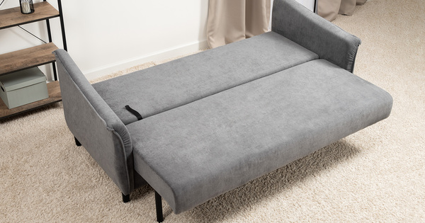 Диван-кровать прямой Берта ТД 774 велюр Mirage grafit темно-серый