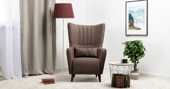 Кресло для отдыха Феличе ТК 528 велюр Велутто 36 шоколадный