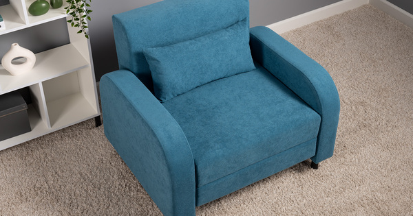 Кресло-кровать Киото ТК 784 велюр Epic 75 azuro синий