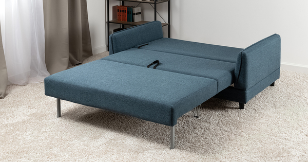 Диван-кровать прямой Макс ТД 288 жаккард Анри 24 синий деним