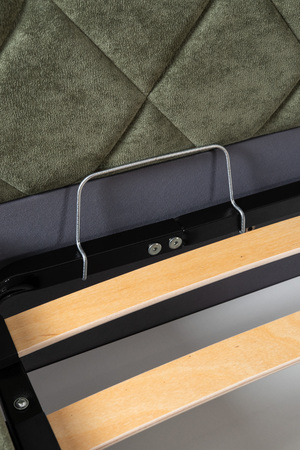 Кровать Марион 180 велюр OCEAN 012 темно-зеленый с ортопедическим основанием и подъемным механизмом (спальное место 180 х 200)