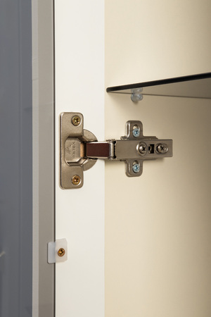 Гостиная Марион композиция 3 слоновая кость С341 PE, слоновая кость 6898 ПВХ, белый PE шагрень (собирается на любую сторону)