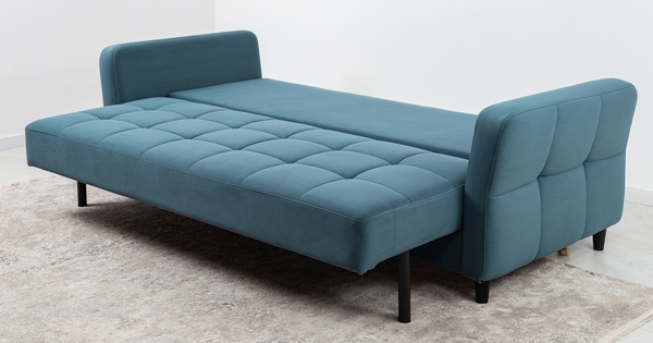 Диван-кровать прямой Невада ТД 572 велюр Vendetta 25 синий деним