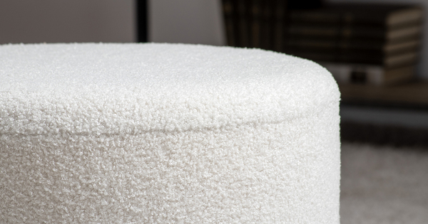 Пуф Шон ТП 270 велюр Romeo 02 белый