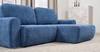 Диван-кровать угловой Тэдди 1504 композиция 2, букле Pique 009 синий, модульная система, сборка на любую сторону