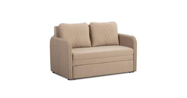 Диван-кровать прямой Юта (120) ТД 521 велюр Вивальди 21 латте